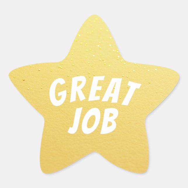 Sticker Étoile Grand Job Gold Star (Devant)