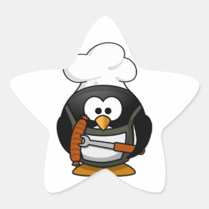 Sticker Étoile Grill de pingouin