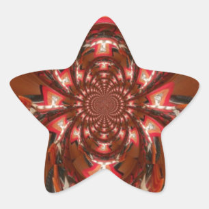Sticker Étoile Hakuna Matata Halloween Masque Kaleidoscope Abstra