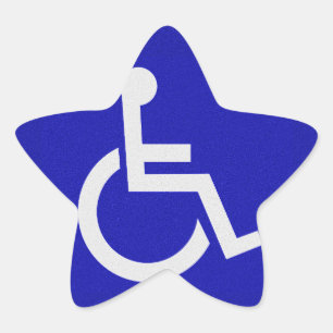 Sticker Étoile Handicapés handicapés