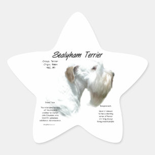 Sticker Étoile Histoire de Sealyham Terrier