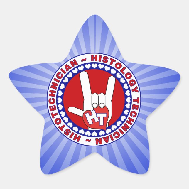 STICKER ÉTOILE HISTOTECHNICIEN HISTOLOGIE HISTOLOGIQUE HISTOLOGIE (Devant)