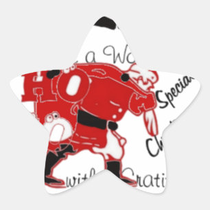 Sticker Étoile HOHOHO Avoir un merveilleux Noël avec gratitude