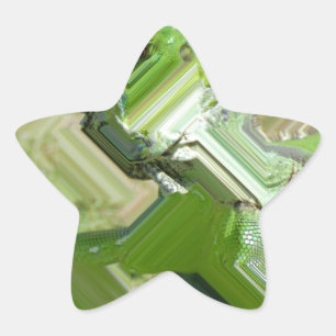 Sticker Étoile Iguana verte