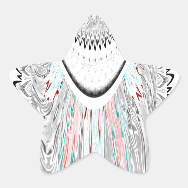 Sticker Étoile Illustration vectorielle de couleur cygne douce et (Devant)