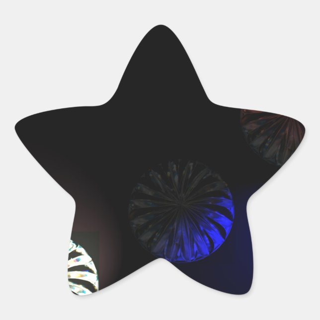 Sticker Étoile Imager cystal coloré (Devant)