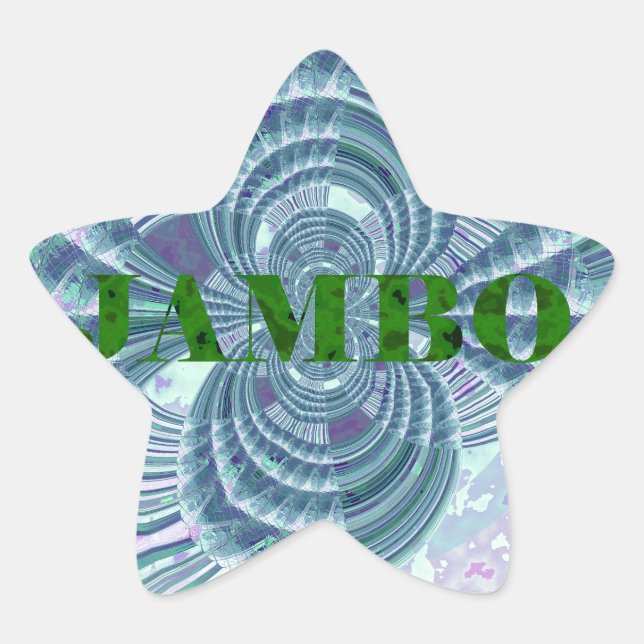 Sticker Étoile Impression d'art Aurora Matata (Devant)