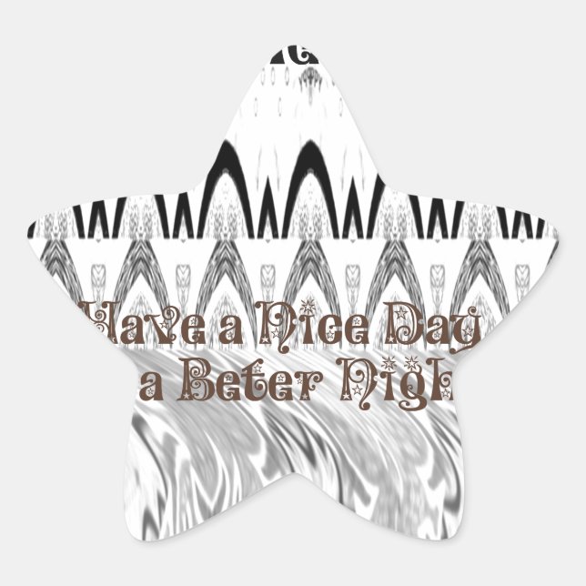 Sticker Étoile Impression d'art pour cadeau de fête de fiançaille (Devant)