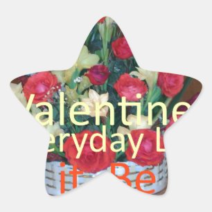 Sticker Étoile Imprimer Saint-Valentin