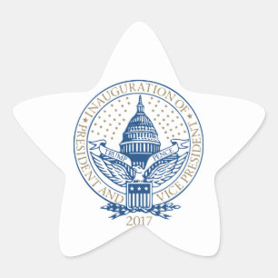 Sticker Étoile Inauguration présidentielle Trump Pence 2017