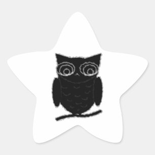 Sticker Étoile Inkblot Owl