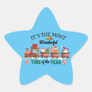 Sticker Étoile It's The Most Wonderful Time Of The Year
