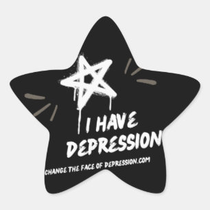 Sticker Étoile J'ai de la peinture Depression Spray