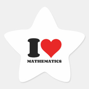 STICKER ÉTOILE J'AIME LES MATHÉMATIQUES