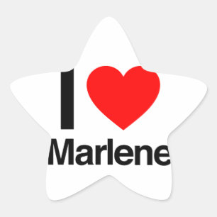Sticker Étoile j'aime marlene