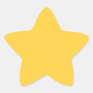 Sticker Étoile Jaune mellow (couleur or),