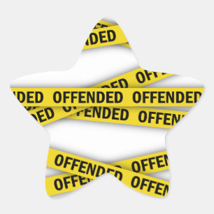 Sticker Étoile Je suis offensé que la police ne croise pas