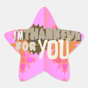 Sticker Étoile Je vous remercie : Une expression sincère