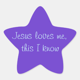 Sticker Étoile Jésus m'aime