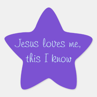Sticker Étoile Jésus m'aime