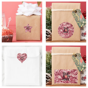Sticker Étoile Jolie rose élégant meilleure maman floral