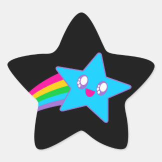 Sticker Étoile Kawaii Rave Neon Star Rainbow