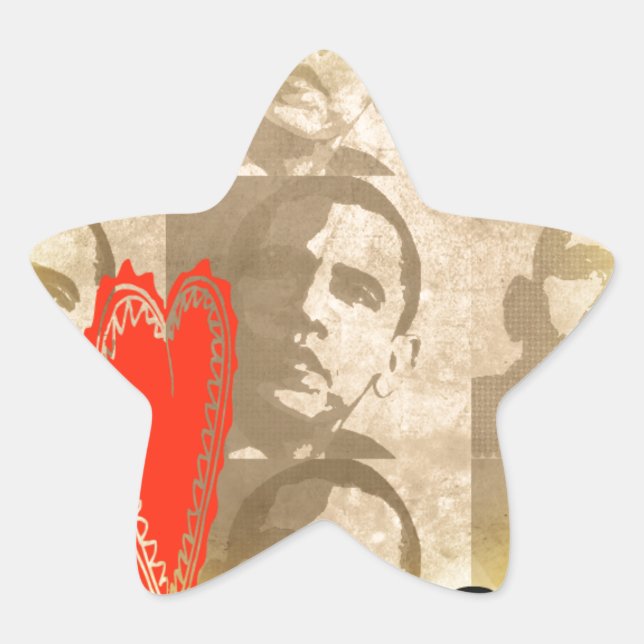 Sticker Étoile Kenya We Lovely You Perspective Art Design (Devant)