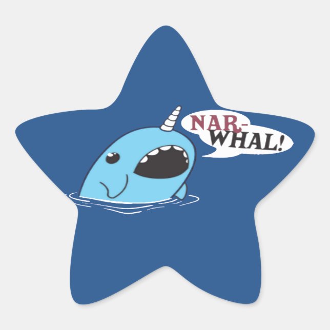 Sticker Étoile Le Loud Narwhal (Devant)