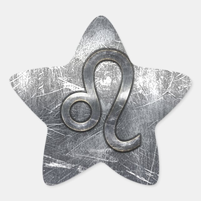 Sticker Étoile Leo Zodiac Connexion Grunge Décor Distressed (Devant)
