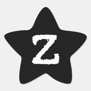 Sticker Étoile Lettre Z