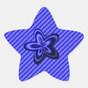 Sticker Étoile Ligne Bleue Mince Un-d'un-un-un-un