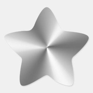 Sticker Étoile Look de Gray Metallic