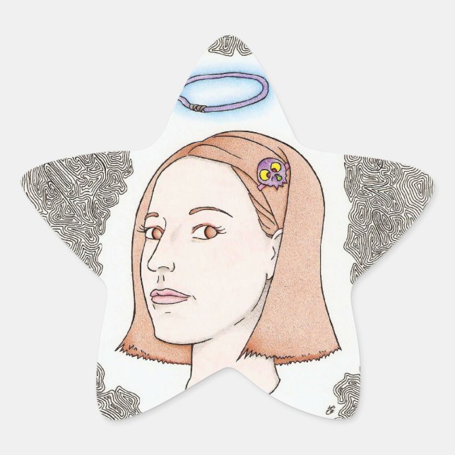Sticker Étoile ma fille (Devant)