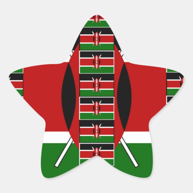 Sticker Étoile 🇰 🇪 Magical Kenya : Le cadre de l'unité et de la (Devant)