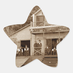 Sticker Étoile Men Club Fox River Club 1880 Fishing Elgin