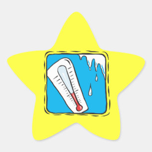 Sticker Étoile Météo hiver