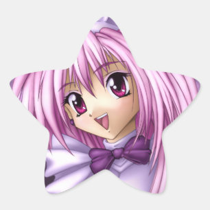Sticker Étoile Mignonne fille Anime