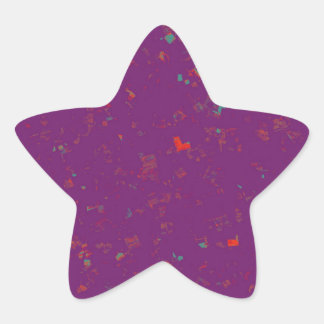 Sticker Étoile MODÈLE Couleur facile d'AJOUTER des cadeaux TEXTE