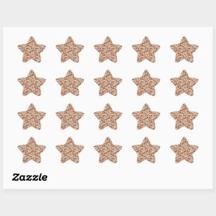 Sticker Étoile Motif floral Endleaves of Art