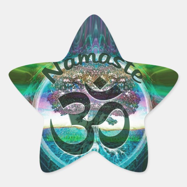Sticker Étoile Namaste Tree of Life (Devant)