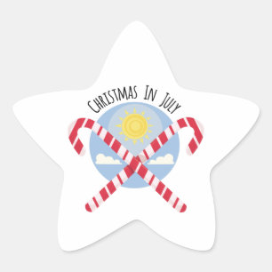 Sticker Étoile Noël en juillet