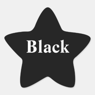 Sticker étoile noire