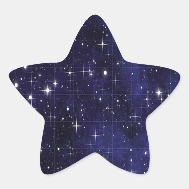 Sticker Étoile Nuit étoilée (Devant)