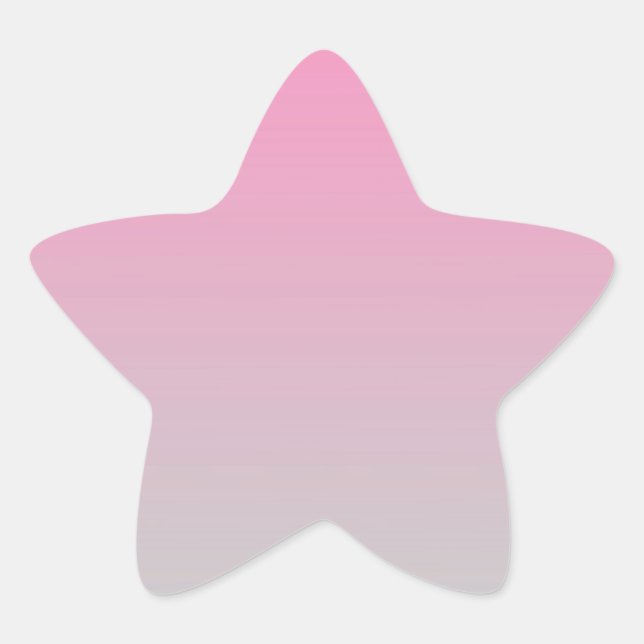 Sticker Étoile Ombre rose et gris (Devant)