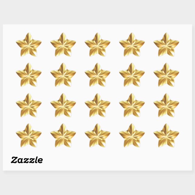 Sticker Étoile Or (Feuille)
