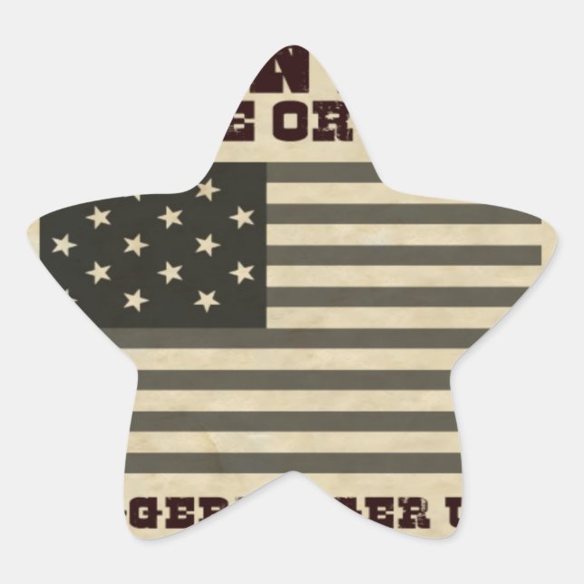 Sticker Étoile Paix Recherchée (Devant)