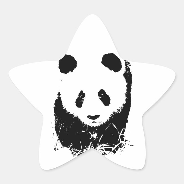 Sticker Étoile Panda (Devant)