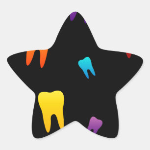 Sticker Étoile Papier peint pour dentiste