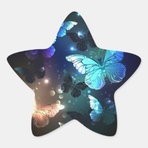 Sticker Étoile Papillon de nuit