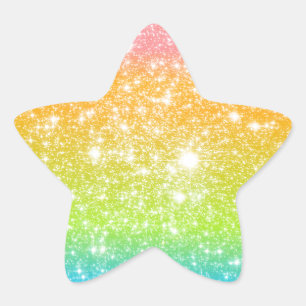 Sticker Étoile Parties scintillant astrale Pastel Rainbow